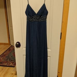 BCBG Maxazria prom dress w/ floral beading